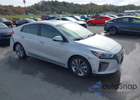 2017 Hyundai Ioniq Hybrid Limited z USA, uszkodzony, nr VIN KMHC05LC7HU023307